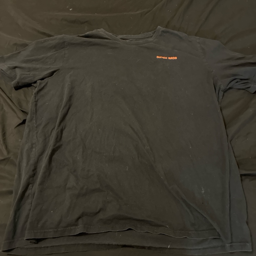 Dutch Bros Black Tee with Orange Logo